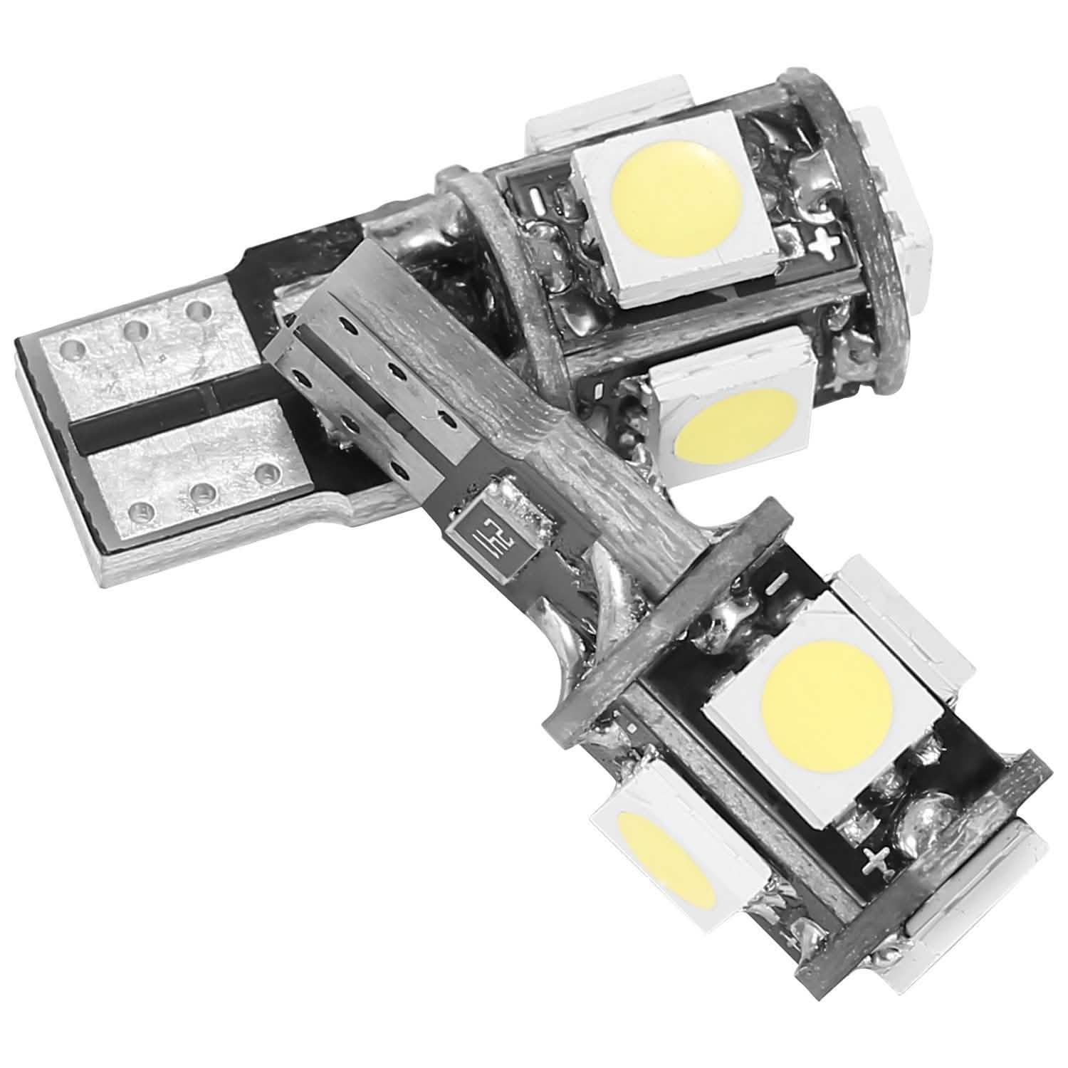 20-Piece: T10 SMD5050 LED Light Bulbs