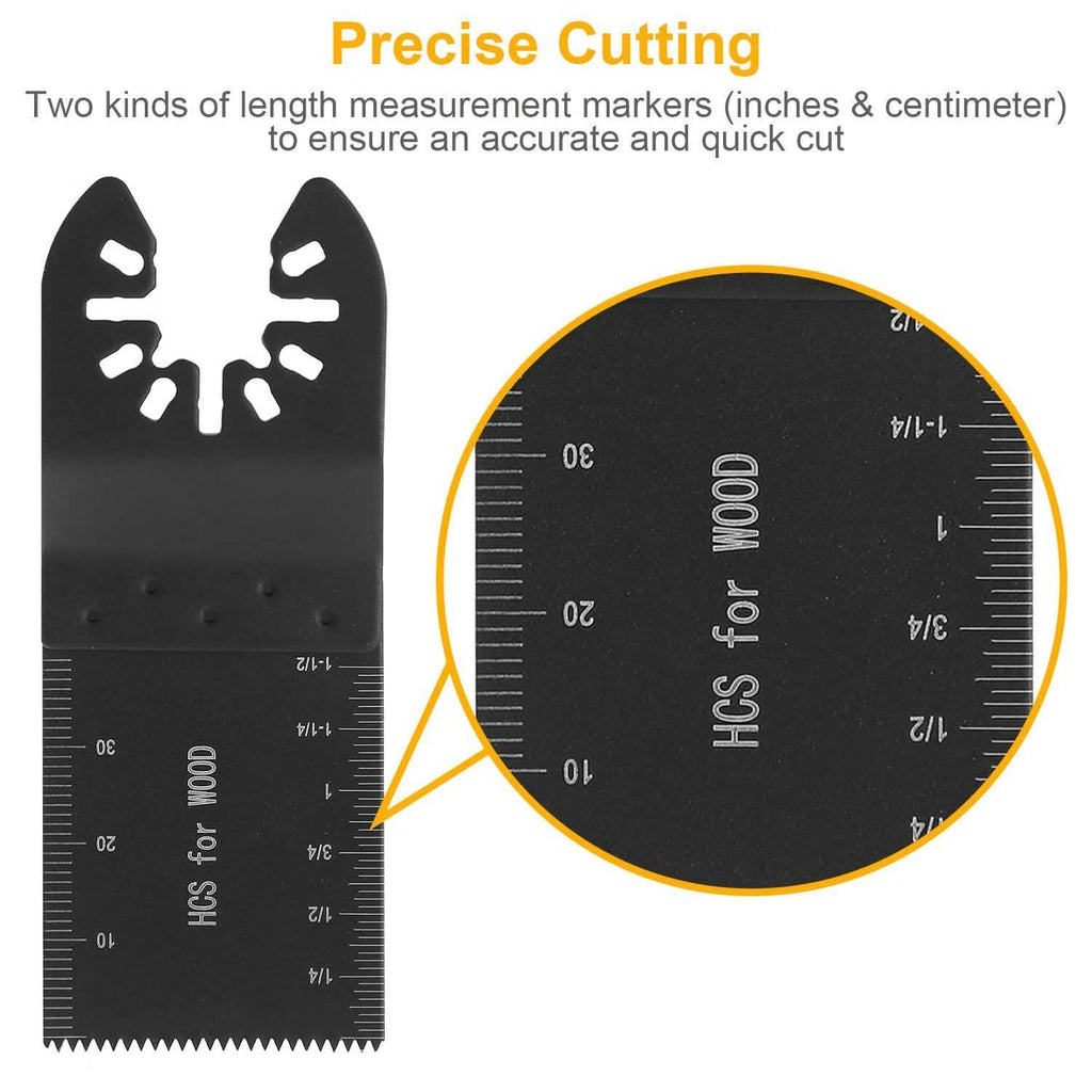 20-Pieces Set: Saw Blade Metal Oscillating Multitool Cutter Fit