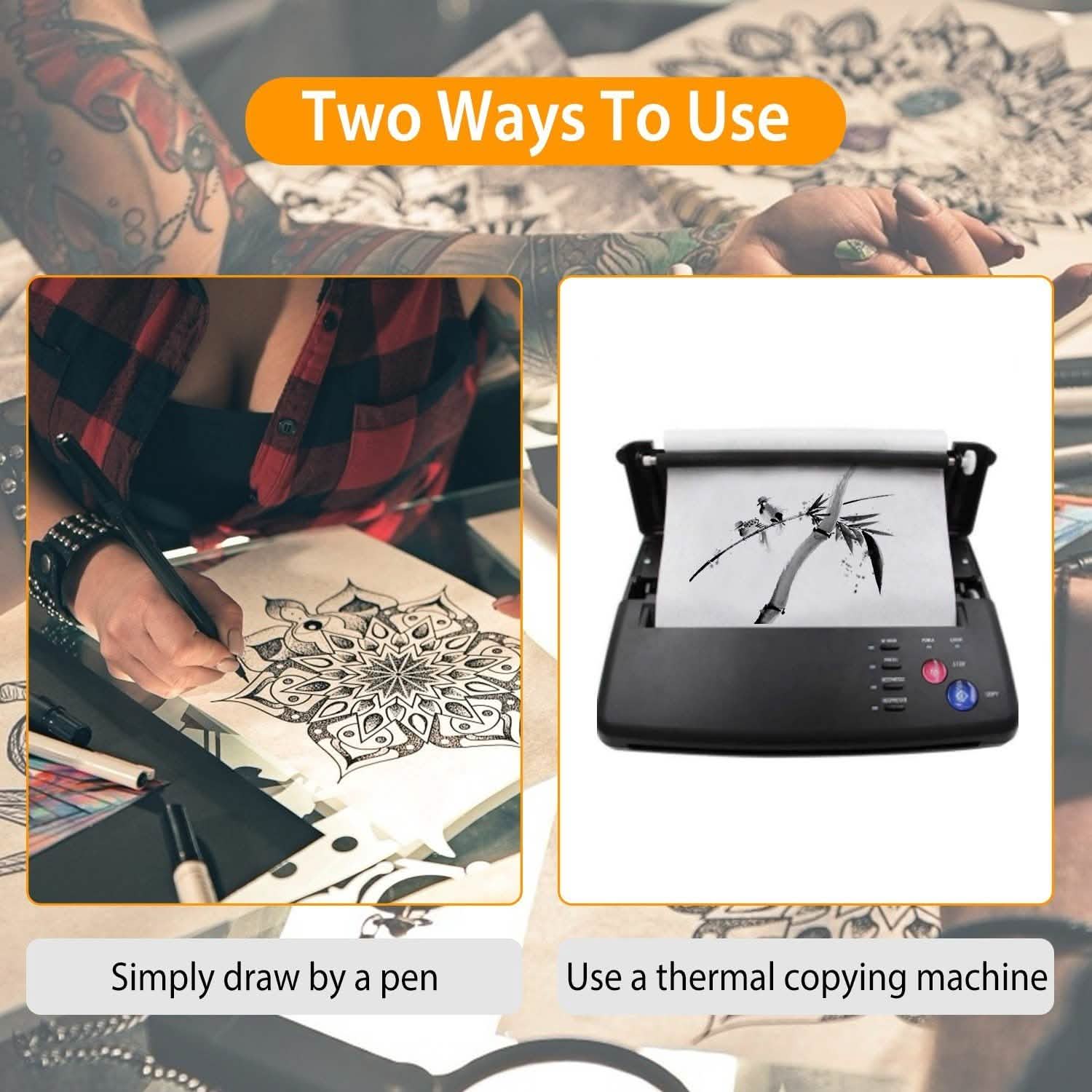 20-Pieces: Tattoo Transfer Paper 4 Layers Tattooing Skin Tattoo Kit A4