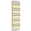 20 Pocket: Over the Door Shoe Rack Organizer