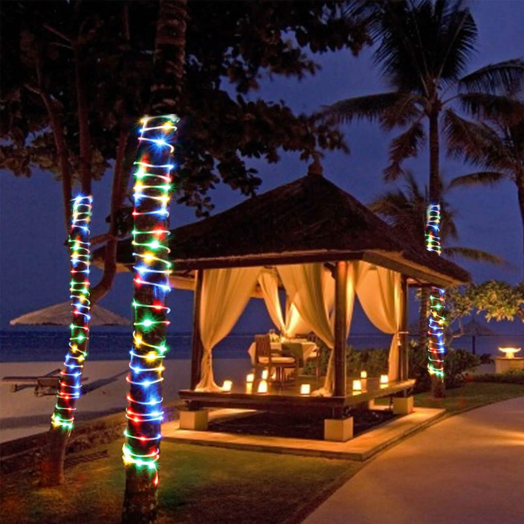 200 Led Multi-Color Waterproof Solar Rope String Fairy Lights