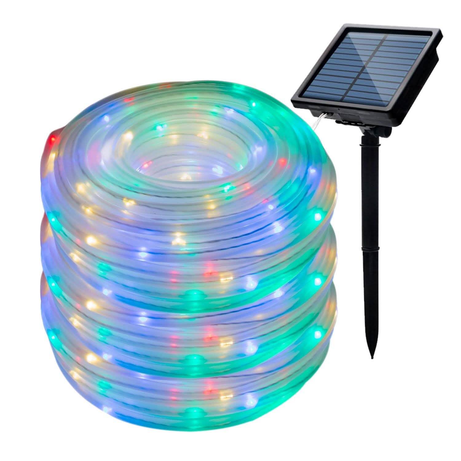 200 Led Multi-Color Waterproof Solar Rope String Fairy Lights