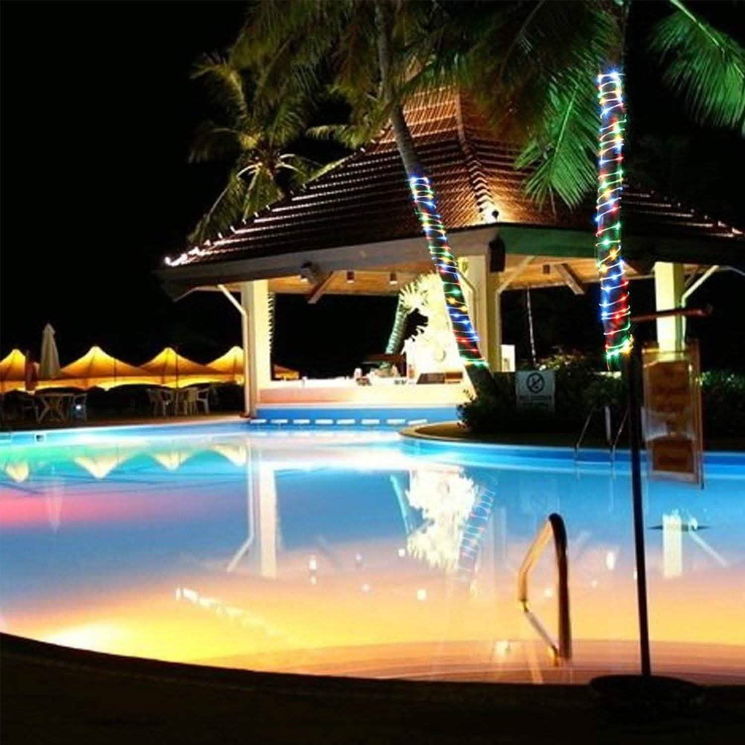 200 Led Multi-Color Waterproof Solar Rope String Fairy Lights