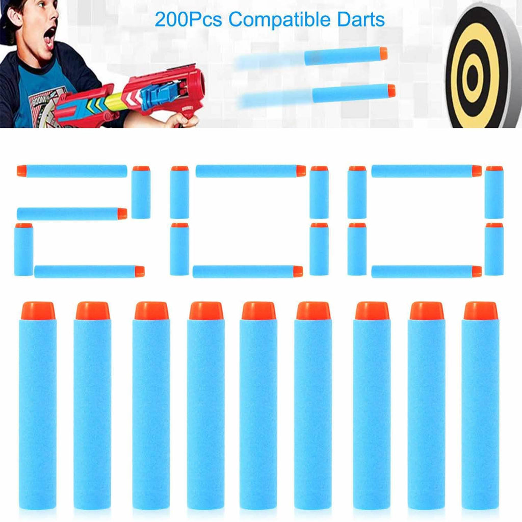 200-Pieces: Compatible Darts Refill for Nerf N-Strike Elite Series