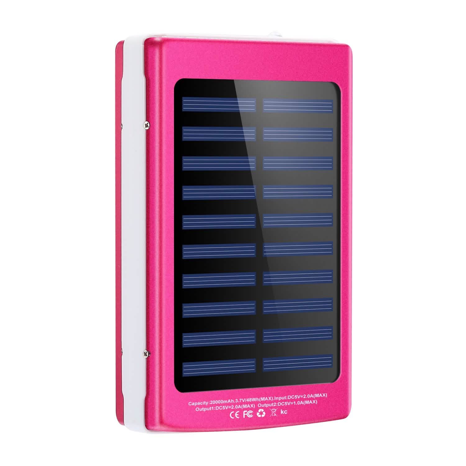 20,000mAh Solar Power Bank