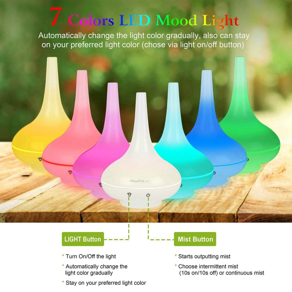 200ml Cool Mist Humidifier Ultrasonic Aroma Essential