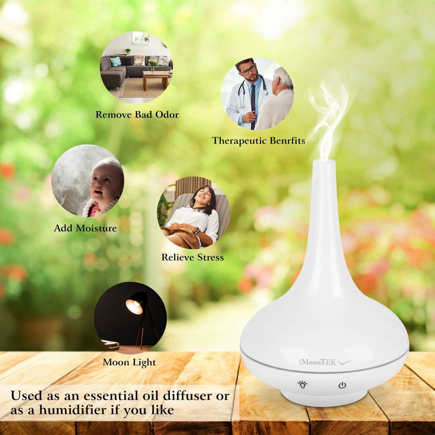 200ml Cool Mist Humidifier Ultrasonic Aroma Essential