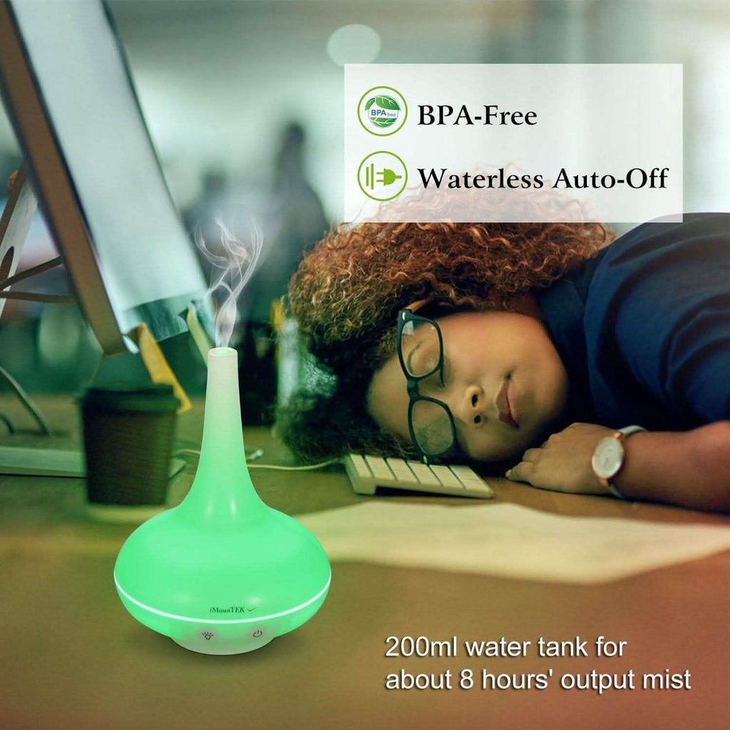 200ml Cool Mist Humidifier Ultrasonic Aroma Essential