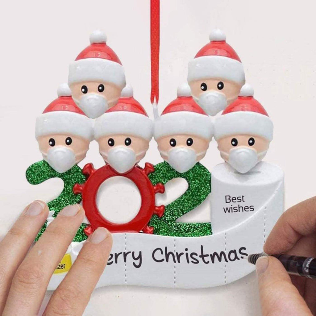 2020 Quarantine Family Personalized Christmas Ornaments