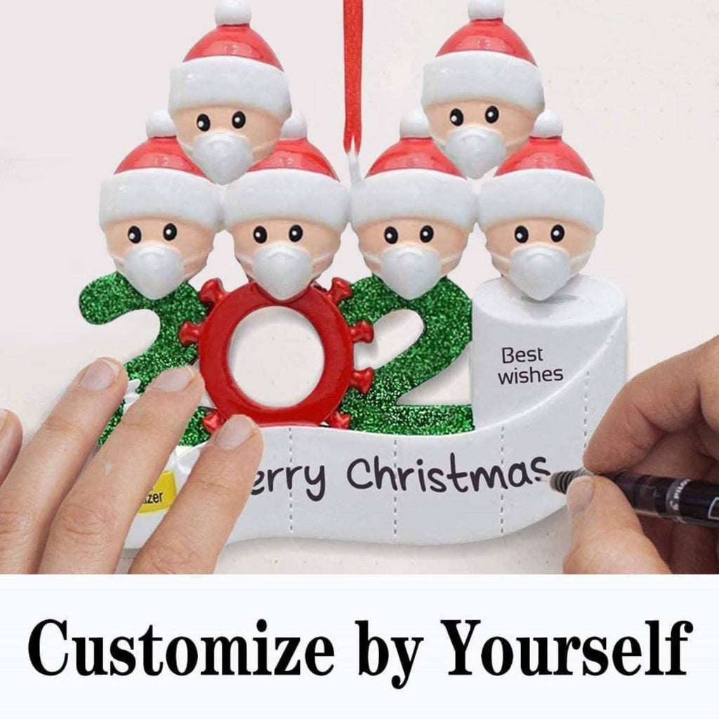 2020 Quarantine Family Personalized Christmas Ornaments