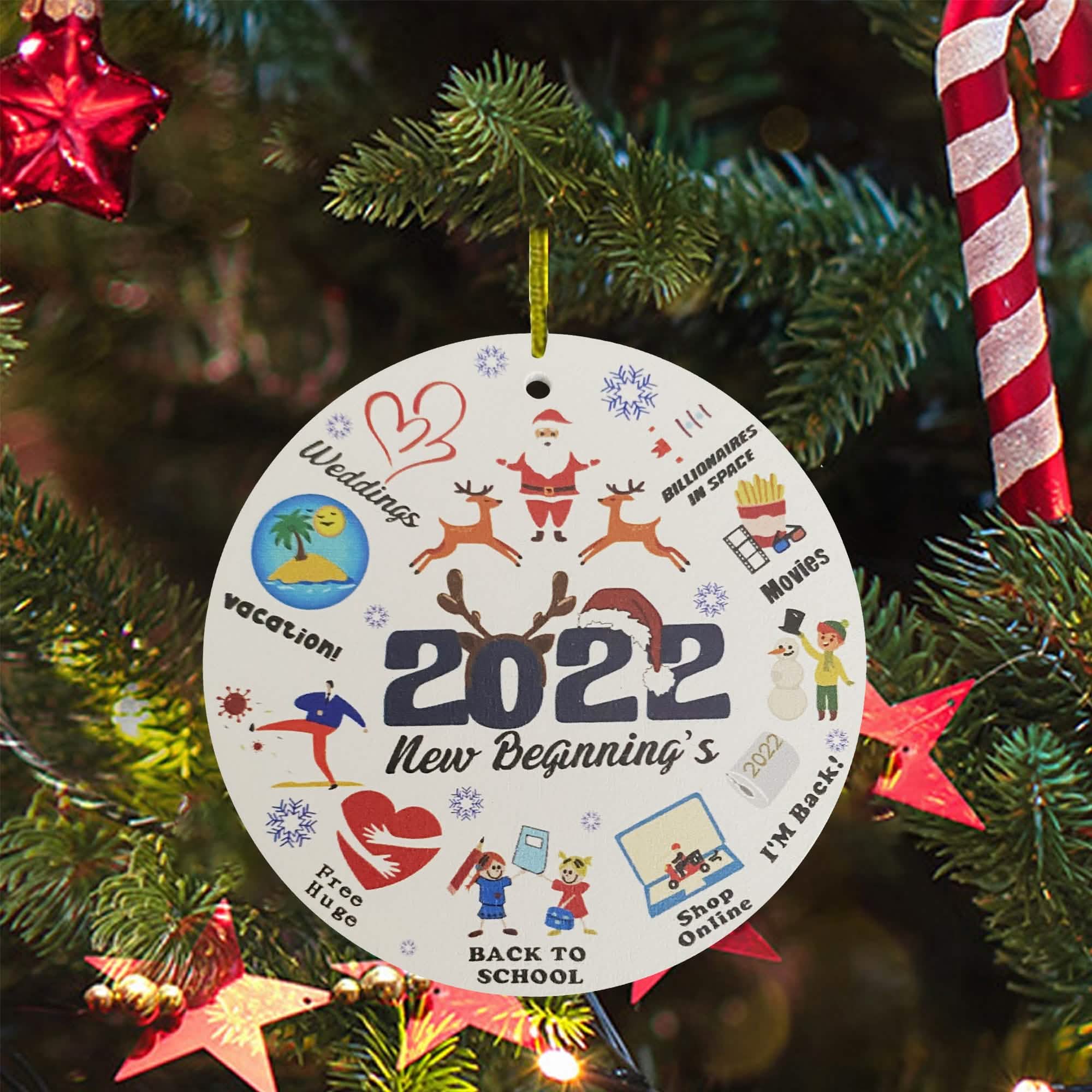 2022 Keepsake Christmas Tree Ornament and Hanging Decorations