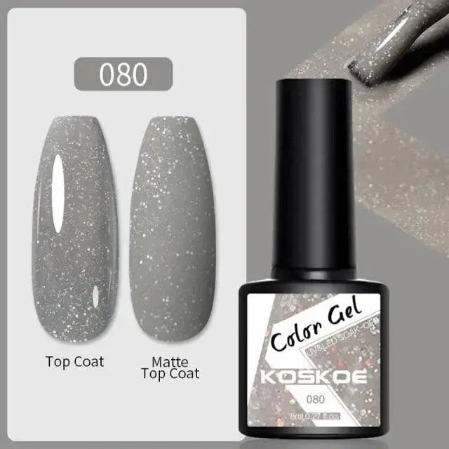 Spring Summer Nail Gel Polish Colorful UV LED Diamond Stylish Glossy and Matte Fashion Design For Womens