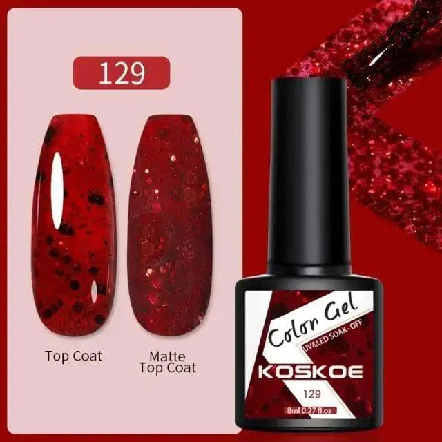 Spring Summer Nail Gel Polish Colorful UV LED Diamond Stylish Glossy and Matte Fashion Design For Womens