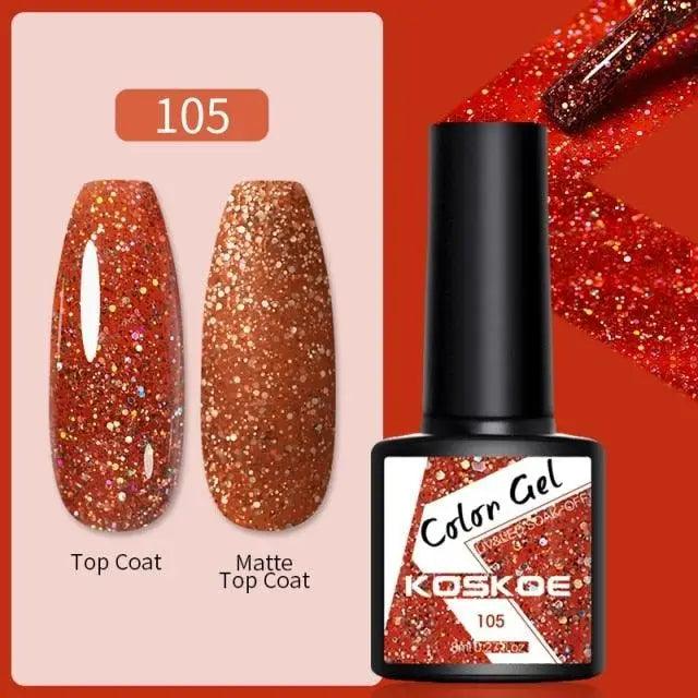 Spring Summer Nail Gel Polish Colorful UV LED Diamond Stylish Glossy and Matte Fashion Design For Womens