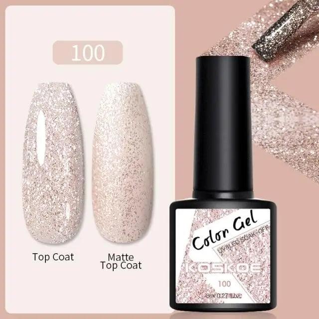 Spring Summer Nail Gel Polish Colorful UV LED Diamond Stylish Glossy and Matte Fashion Design For Womens