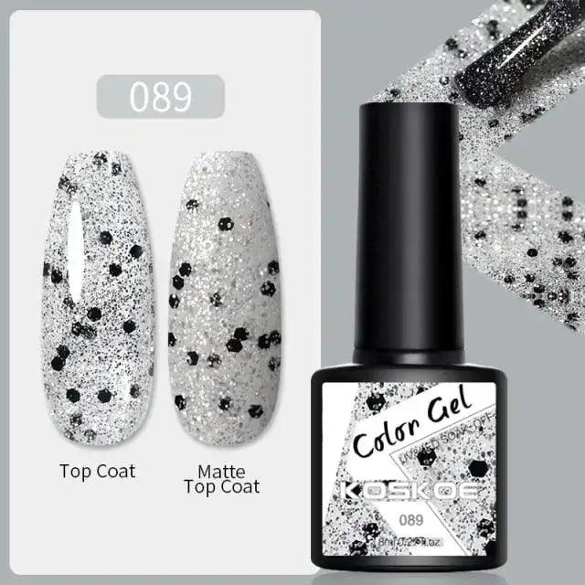 Spring Summer Nail Gel Polish Colorful UV LED Diamond Stylish Glossy and Matte Fashion Design For Womens