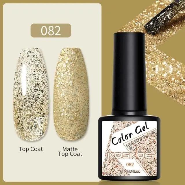 Spring Summer Nail Gel Polish Colorful UV LED Diamond Stylish Glossy and Matte Fashion Design For Womens