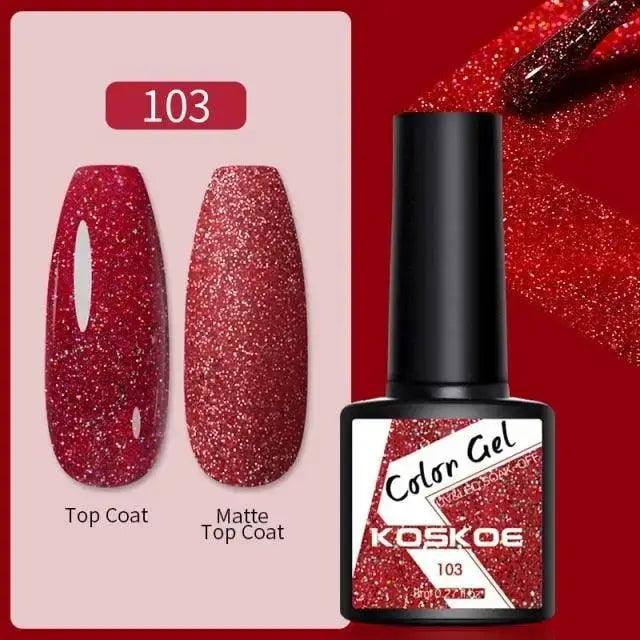 Spring Summer Nail Gel Polish Colorful UV LED Diamond Stylish Glossy and Matte Fashion Design For Womens