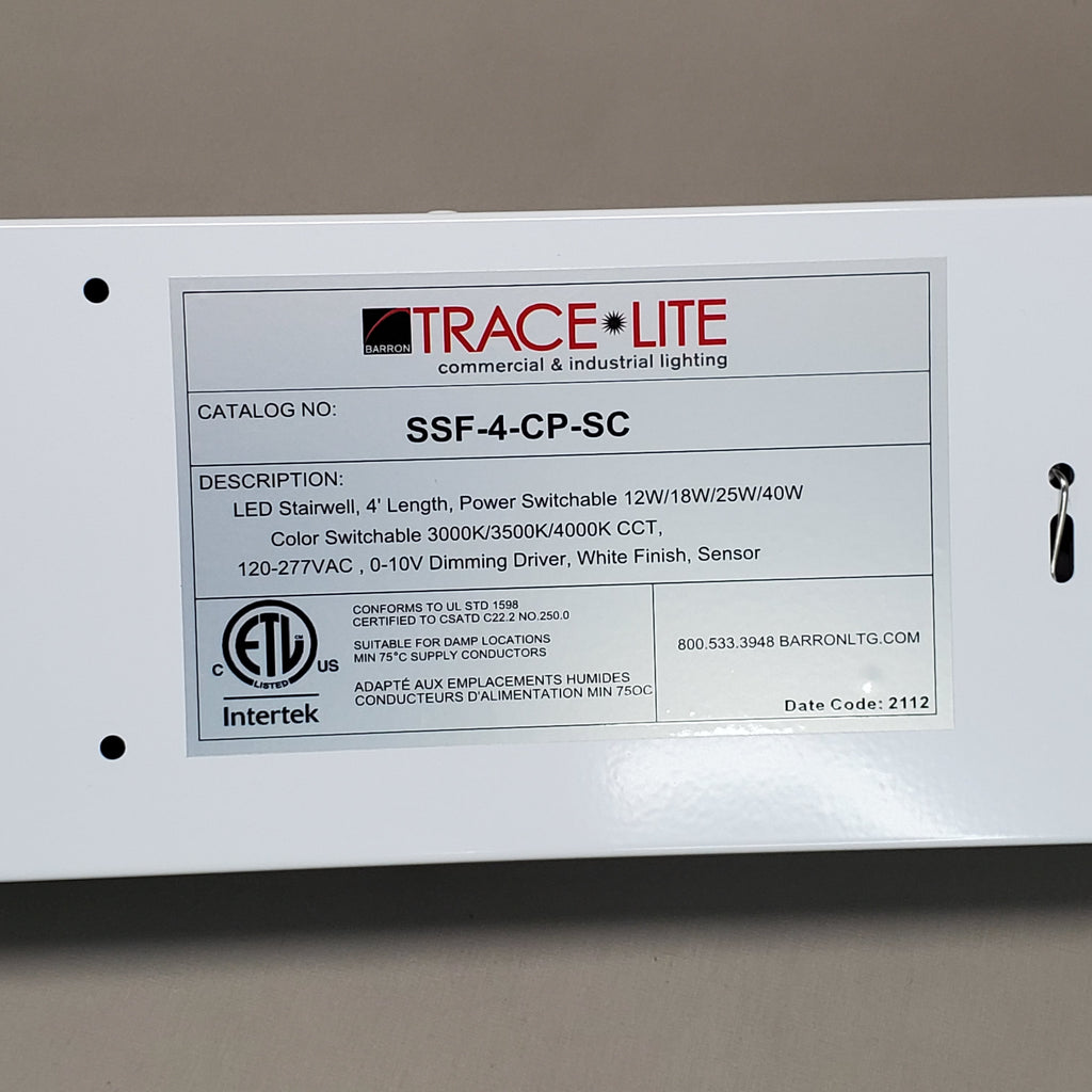 BARRON lighting group (4 PACK) Trace Lite 4' Stairwell Lighting Color & Power Switchable SSF-4-CP-SC