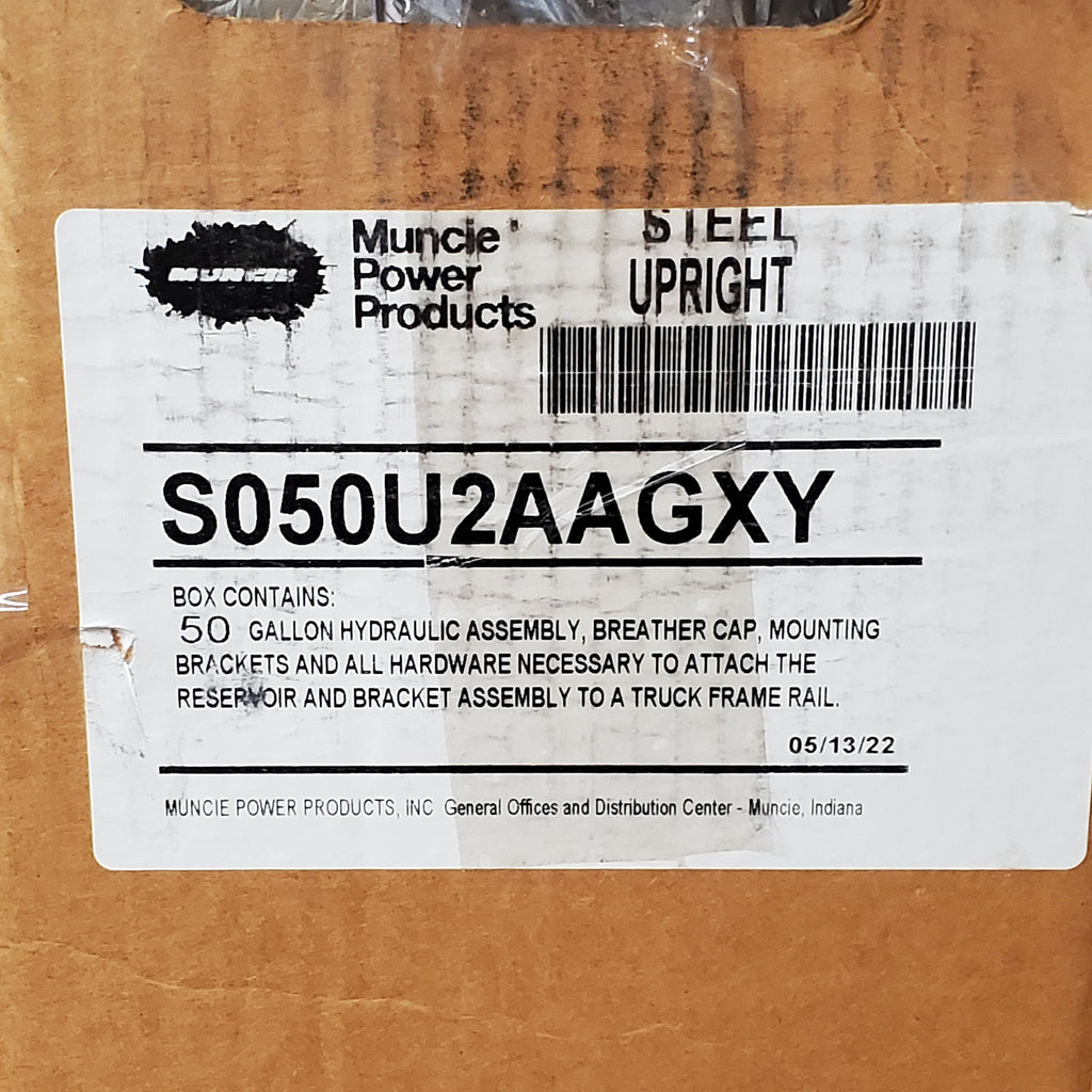MUNCIE Power Products Steel Upright Hydraulic Reservoir Tank 50 Gallon Black S050U2AAGXY (New)