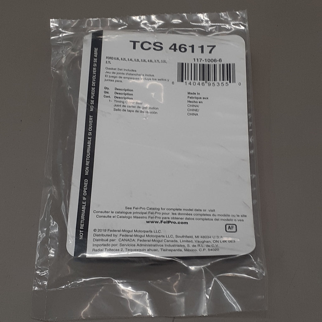 FEL-PRO Crankshaft Front Seal Set TCS46117 (New)