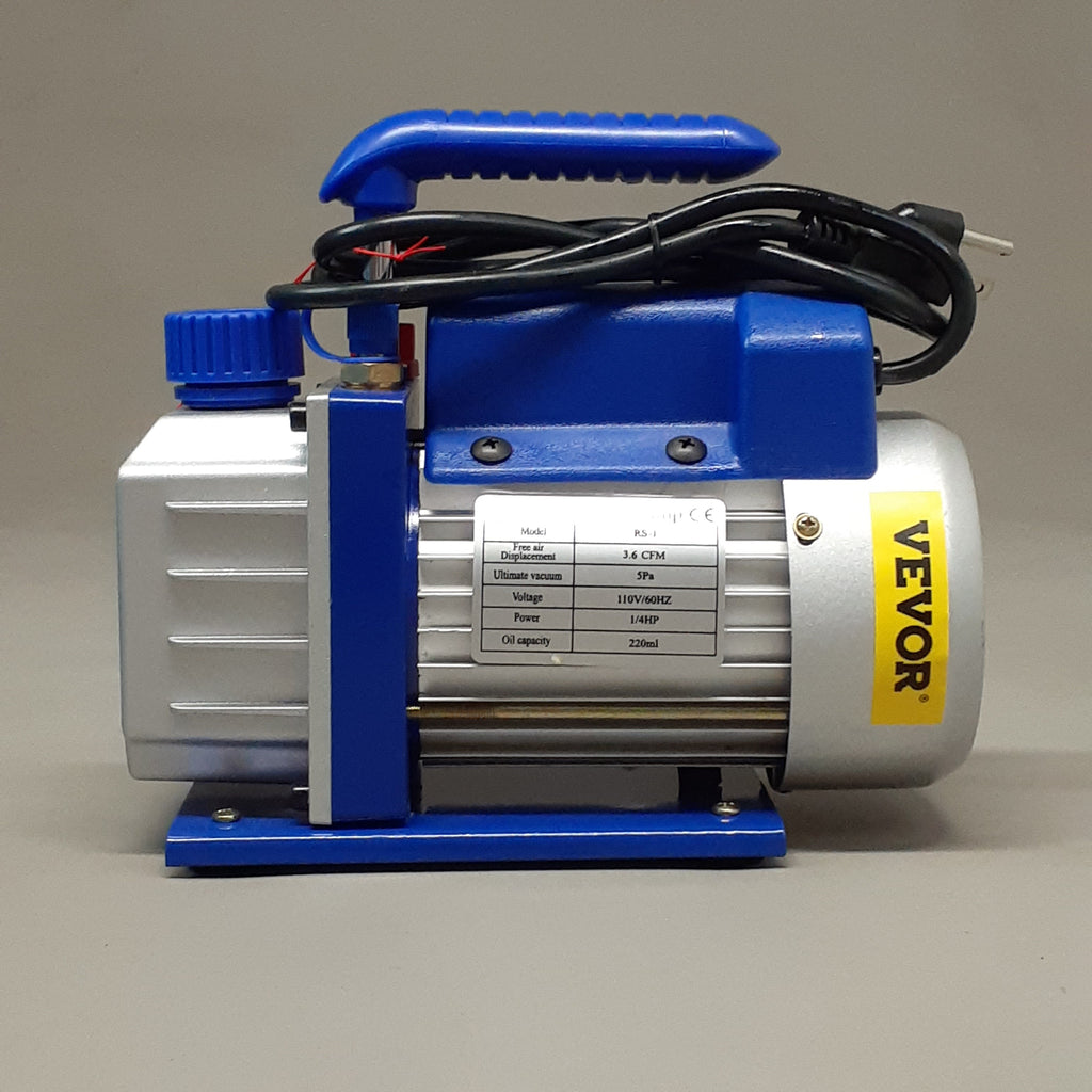 VEVOR Vacuum Pump 2 Gallon Chamber 1/4HP Single Stage 110V CW8527 (New)