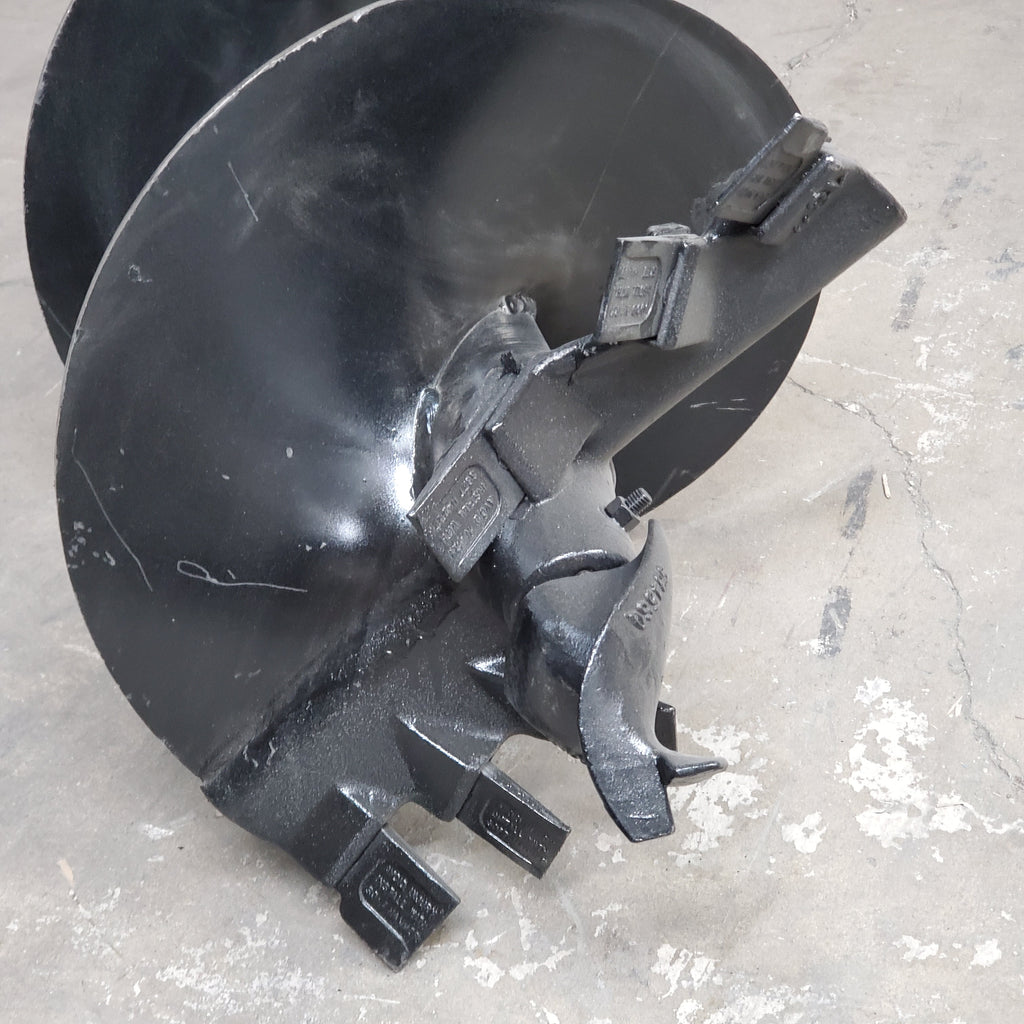 Rock Auger Heavy Duty Post Hole Digger 18" X 48" & 2" Collar 6 Teeth HSDA180-48