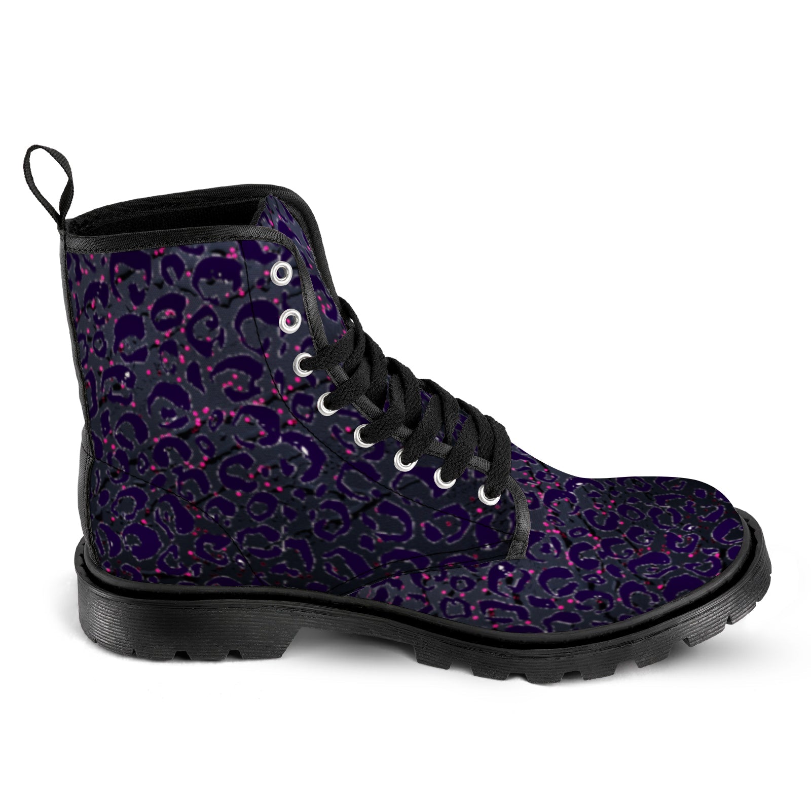 Men's Lace Up Canvas  (Model1203H)(Black)