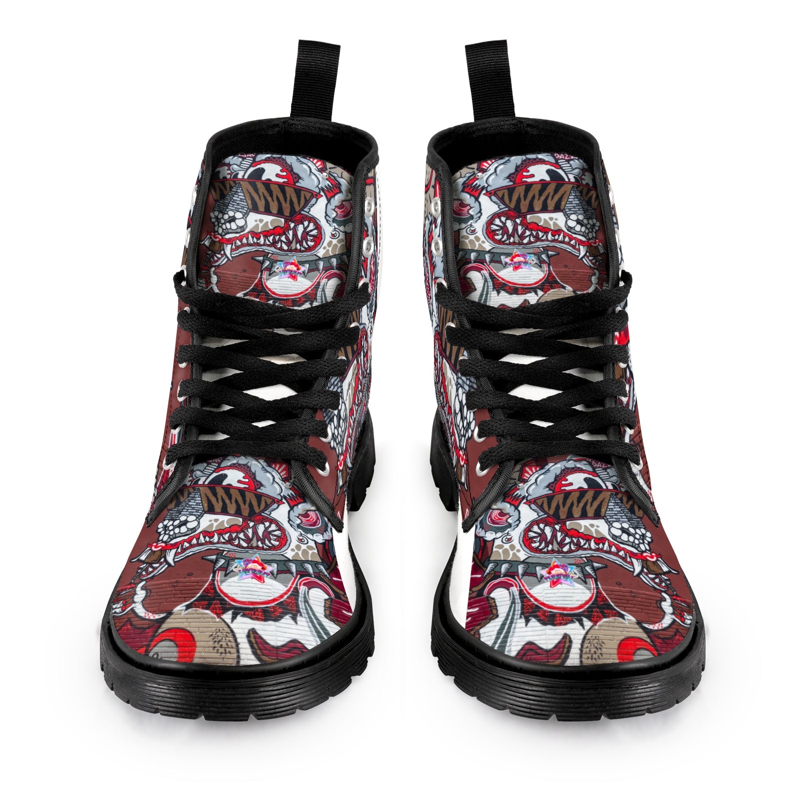 Men's Lace Up Canvas  (Model1203H)(Black)