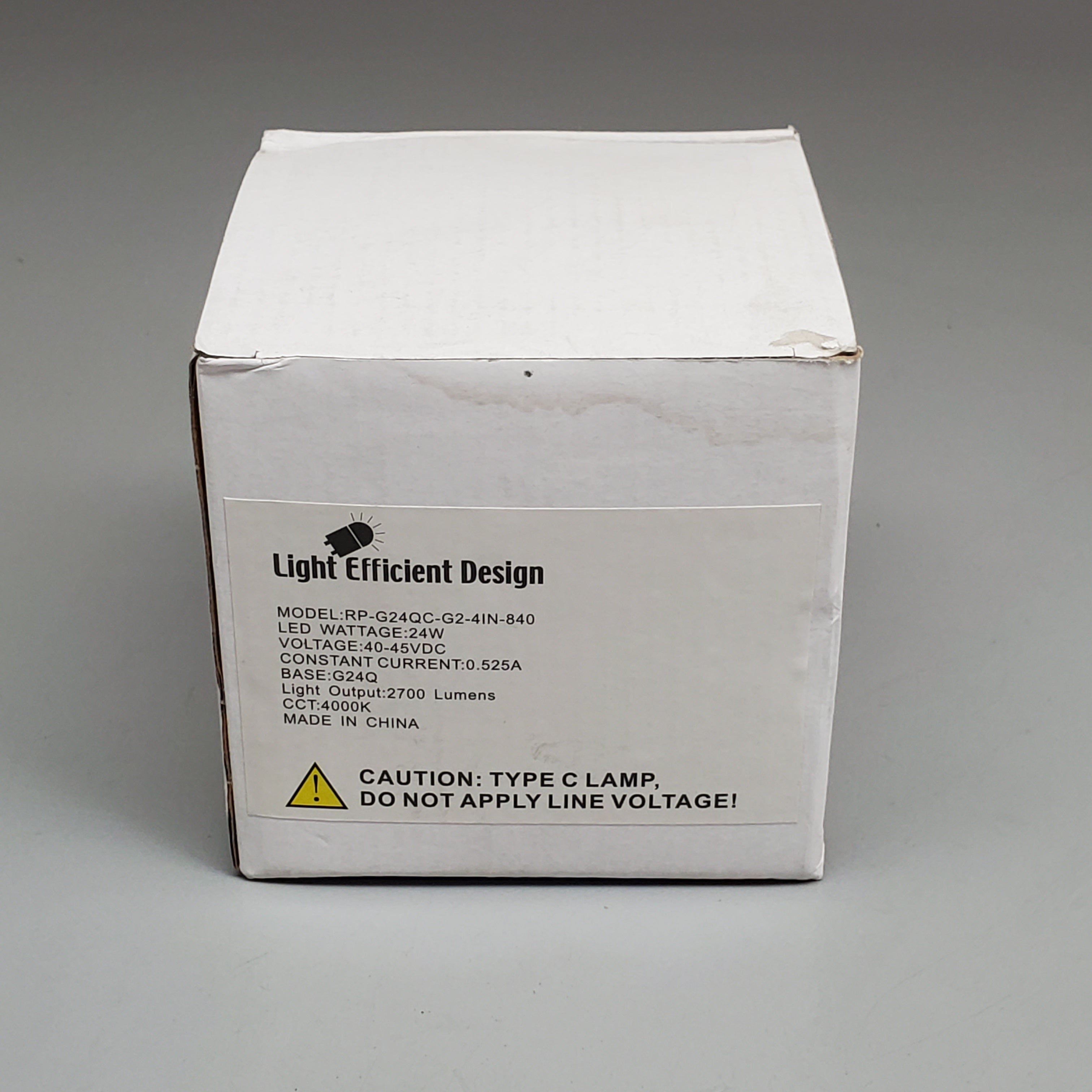 LIGHT EFFICIENT DESIGN LED Type C Lamp 24W Base G24Q