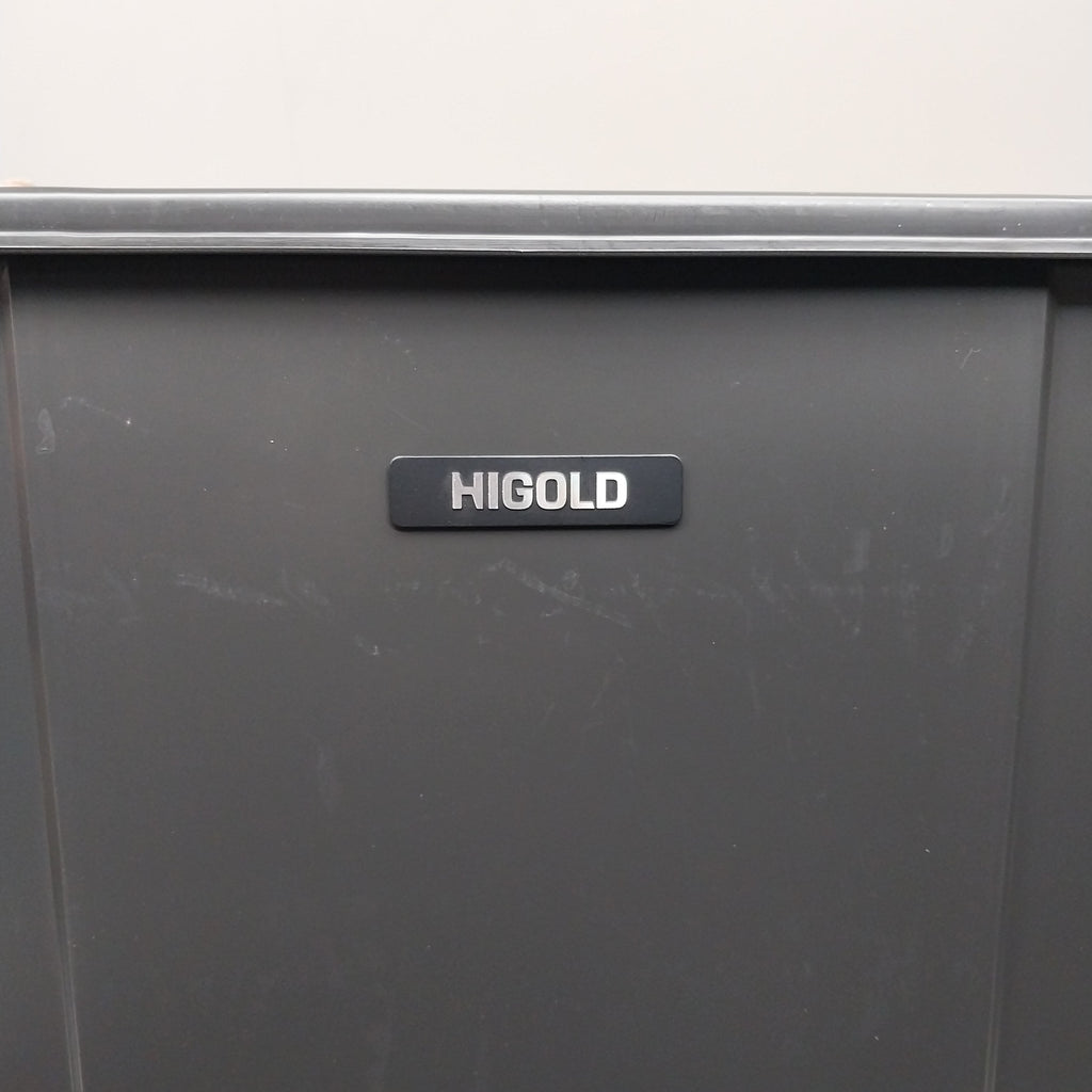 HIGOLD Soft Close Wastebin Metal & Plastic Black & Silver 18.5"x13.5"x 18"