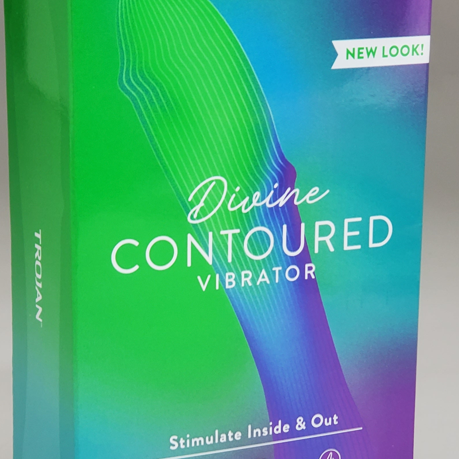 TROJAN Divine Contoured Vibrator Personal Massager Multi-Speed 3 Variable Speeds