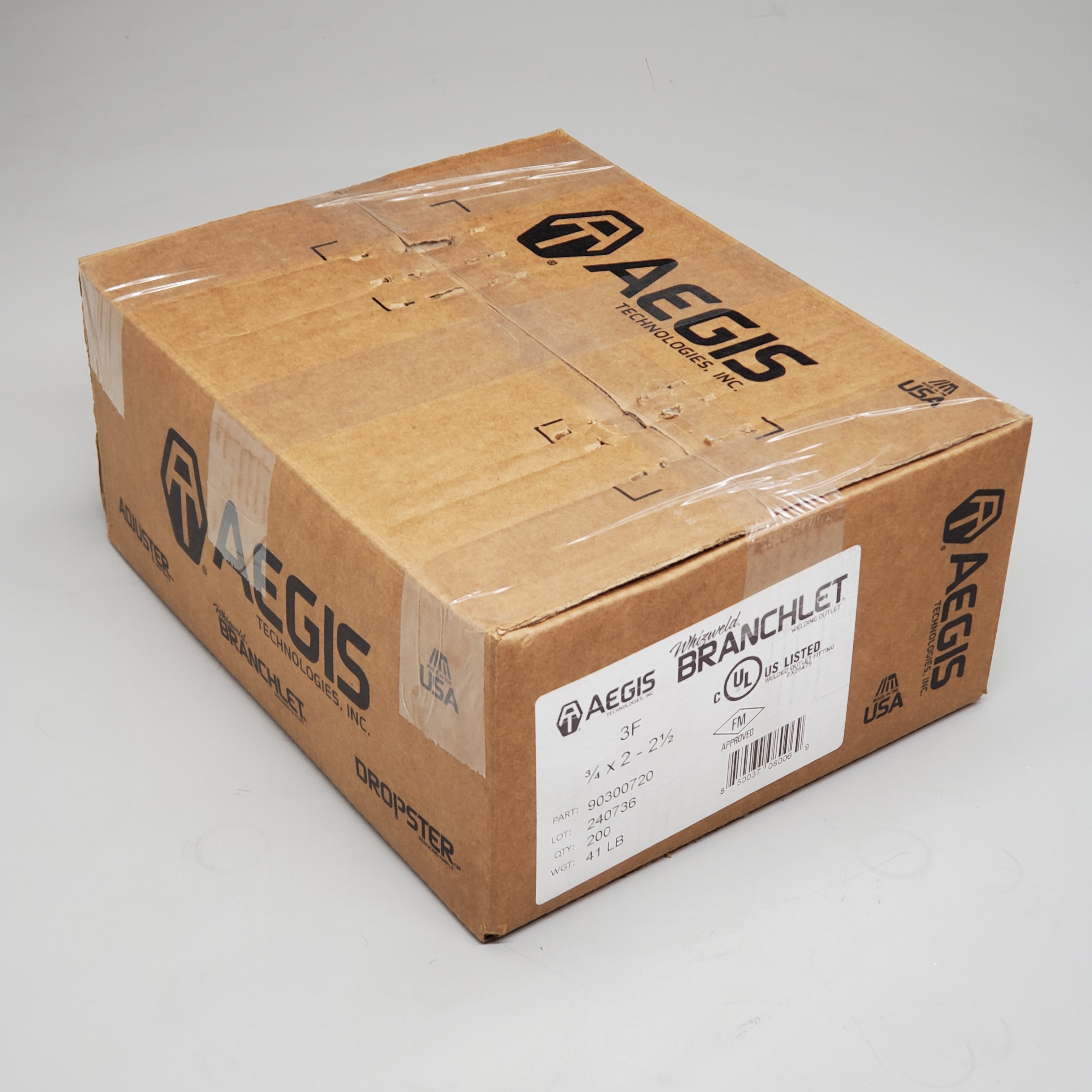 AEGIS Wizweld Branchlet (200 Pack) 3/4"x2-2-1/2" Welded Outlet Fitting 90300720