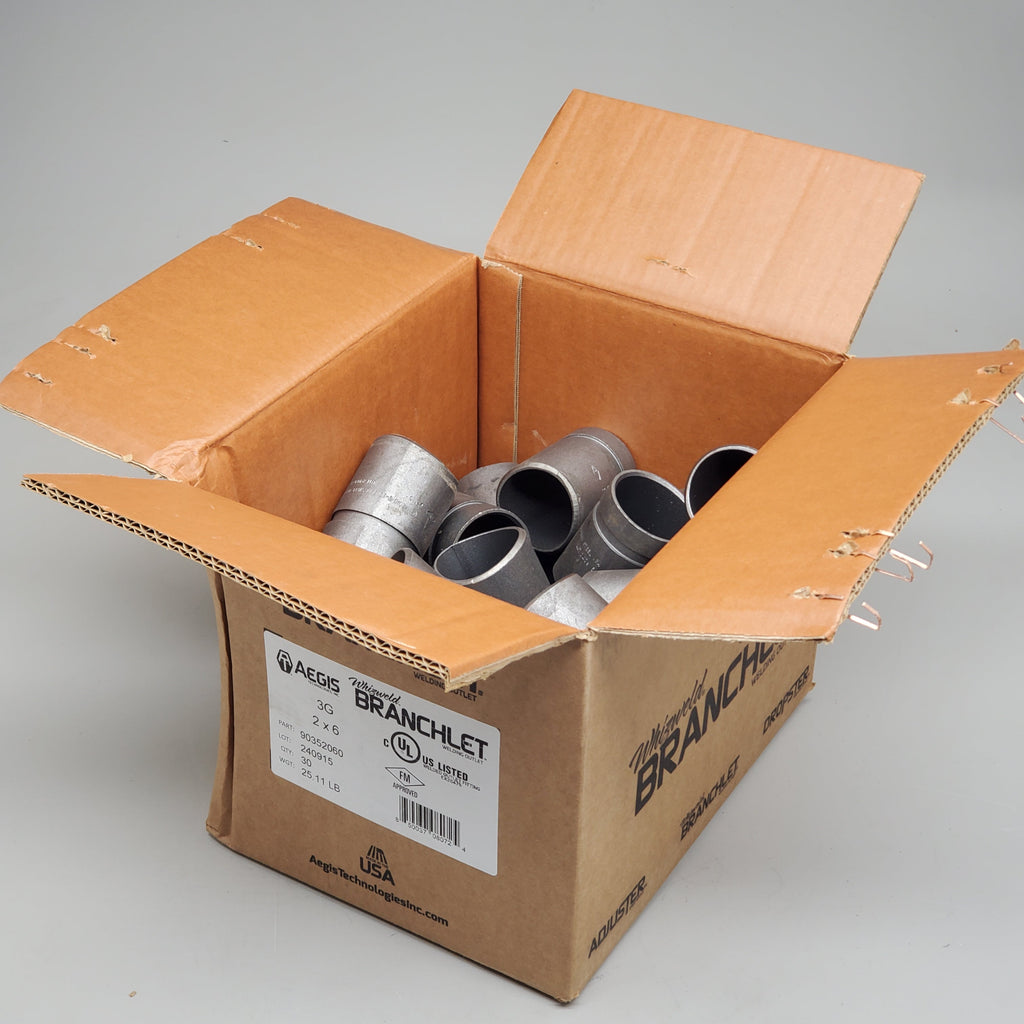 AEGIS Wizweld Branchlet (30 Pack) 2"x6" Welded Outlet Fitting 90352060 Fire Sprinkler Parts