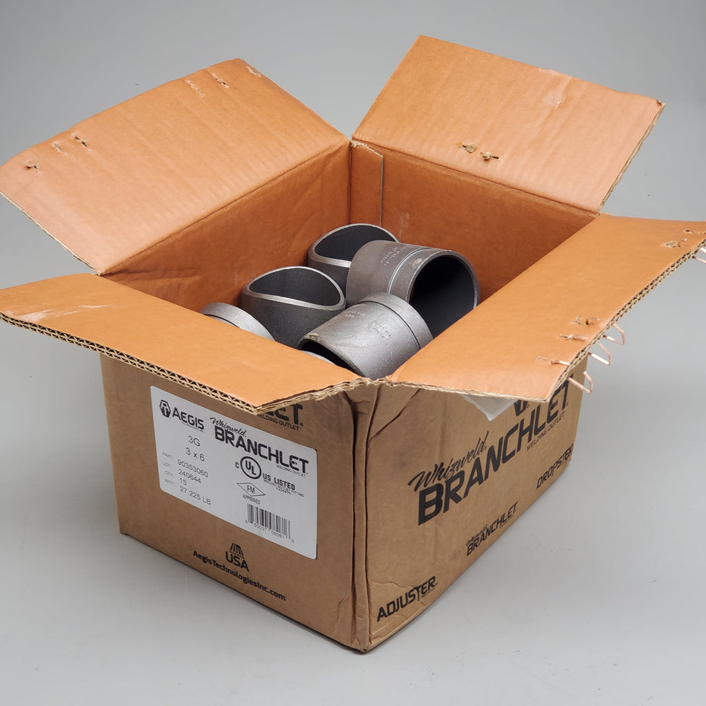 AEGIS Wizweld Branchlet (15 Pack) 3"x6" Welded Outlet Fitting 90353060 Fire Sprinkler Parts