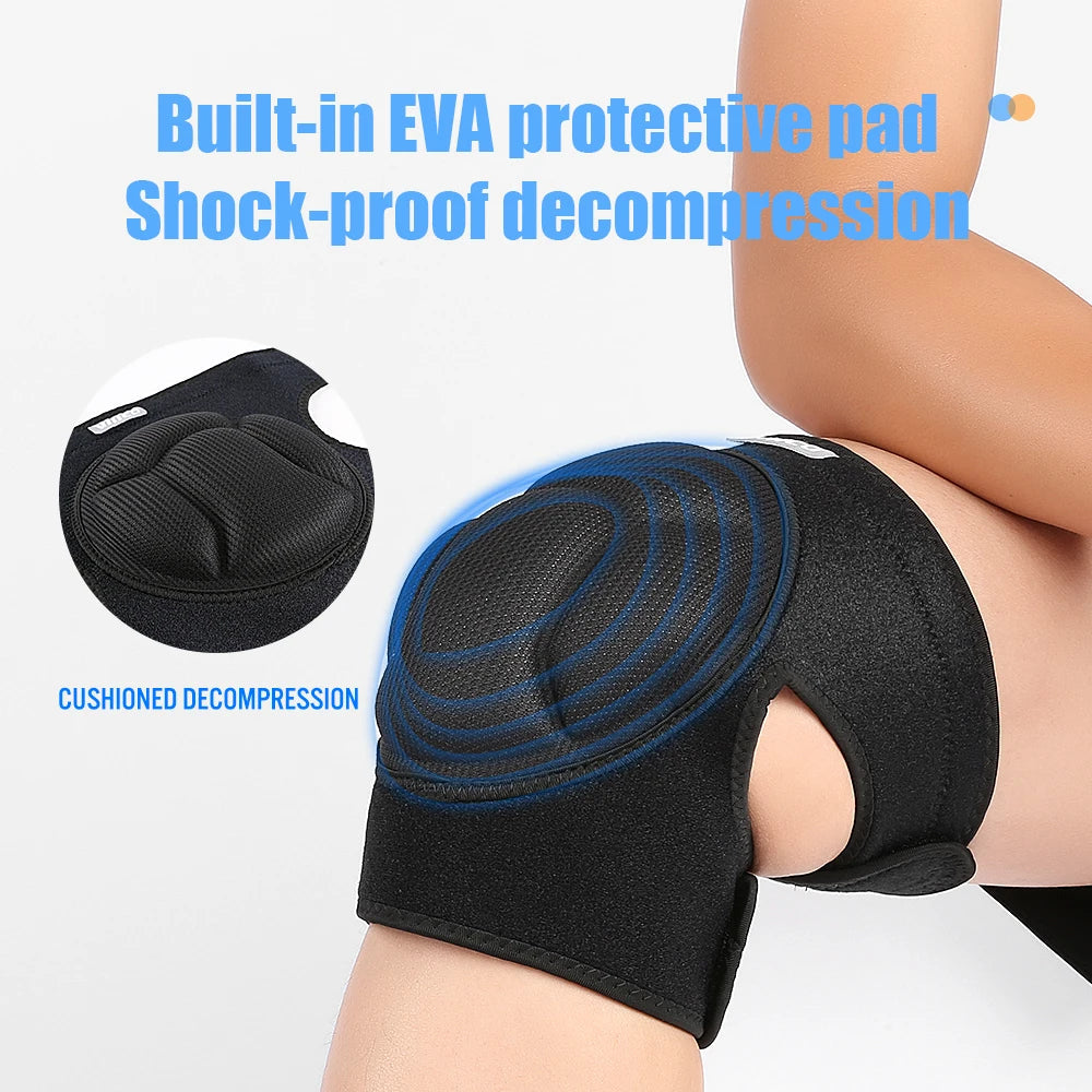 Running basketball cushioning decompression breathable comfortable Velcro sports collision protection leg protection knee protection ﻿