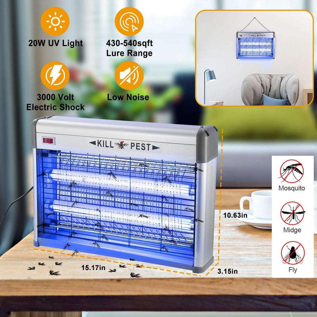 20W Electric Fly Bug Zapper Mosquito Insect Killer