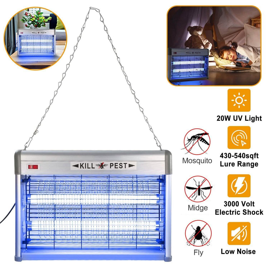 20W Electric Fly Bug Zapper Mosquito Insect Killer