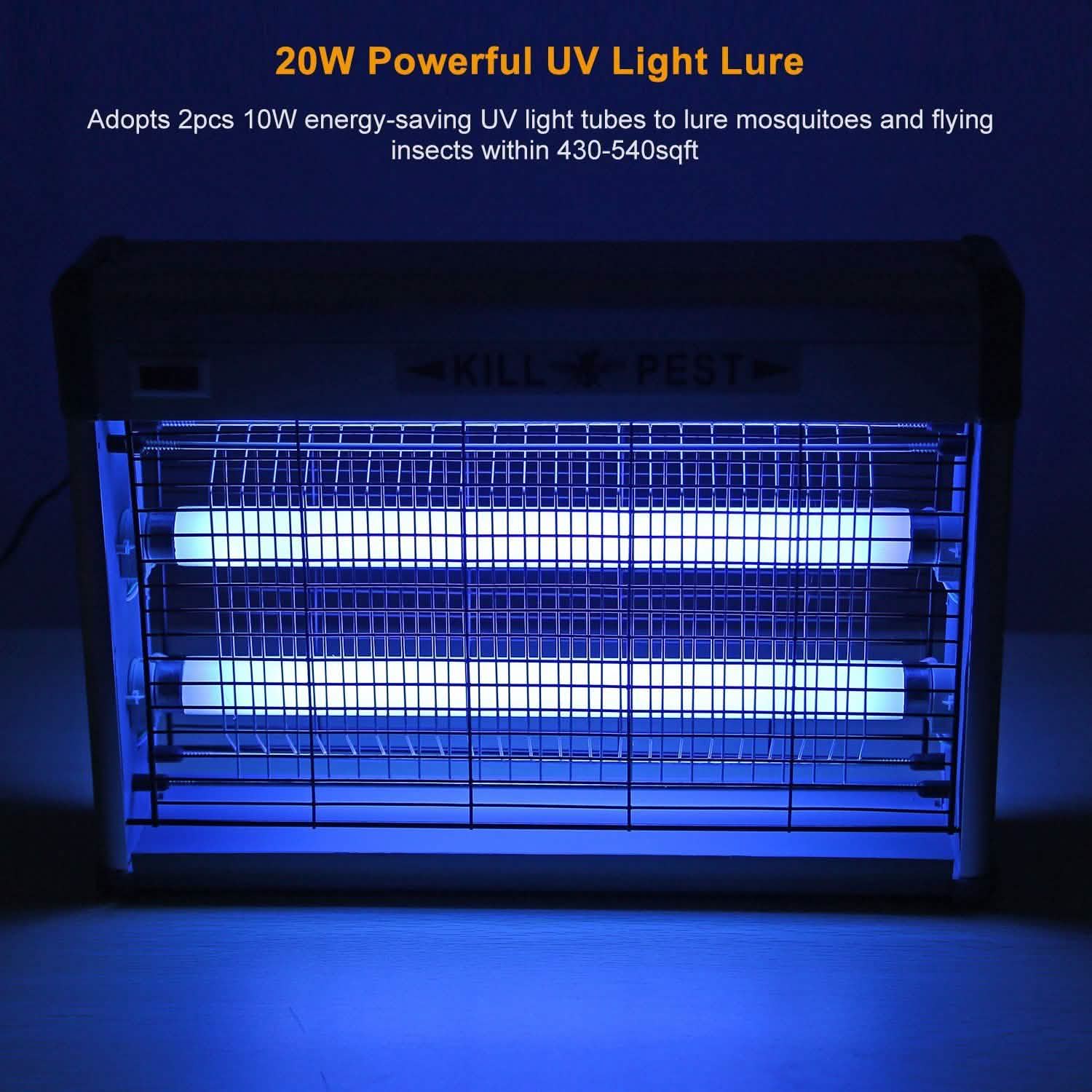 20W Electric Fly Bug Zapper Mosquito Insect Killer