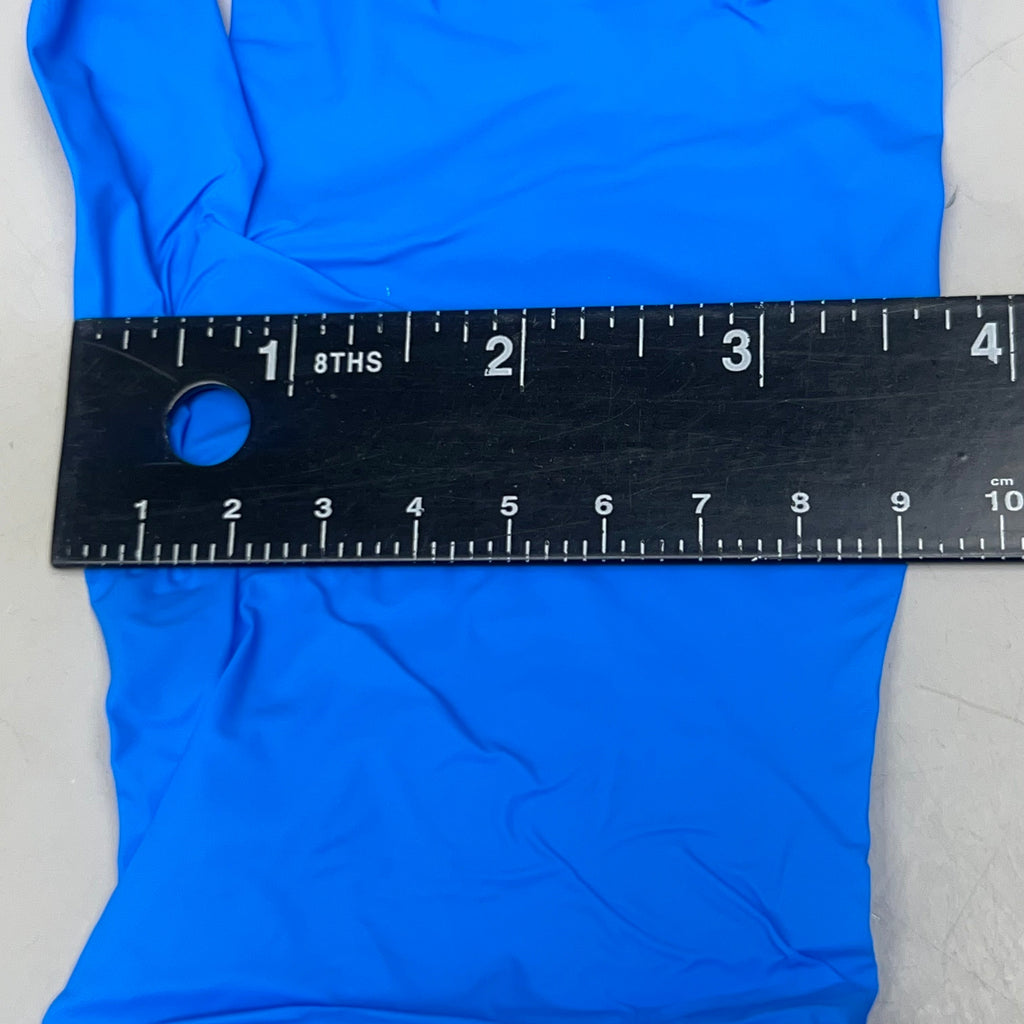 AMBITEX (100 Gloves) Nitrile Exam Gloves, Powder Free Size S N400 Series Blue