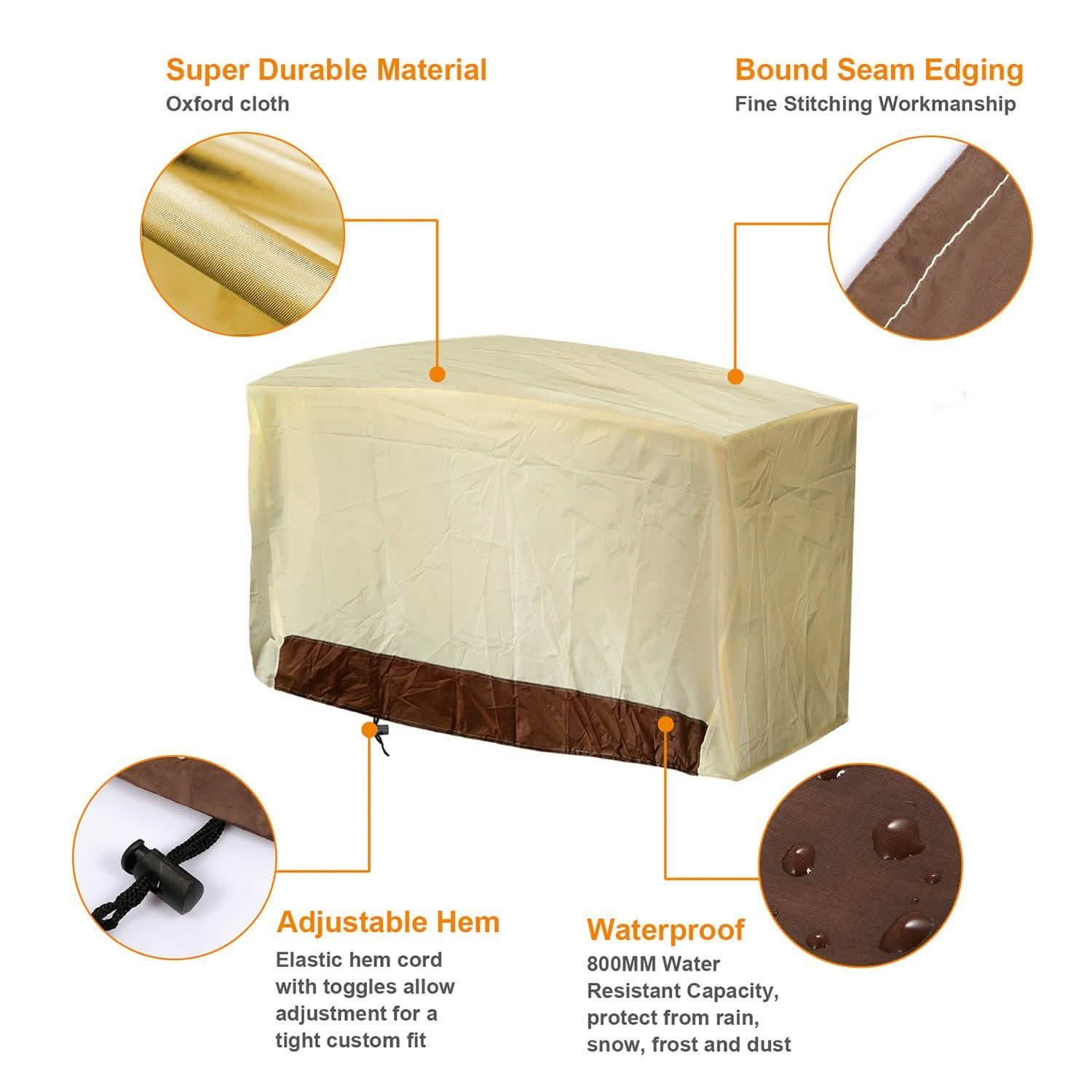 210D Waterproof Outdoor BBQ Grill Cover