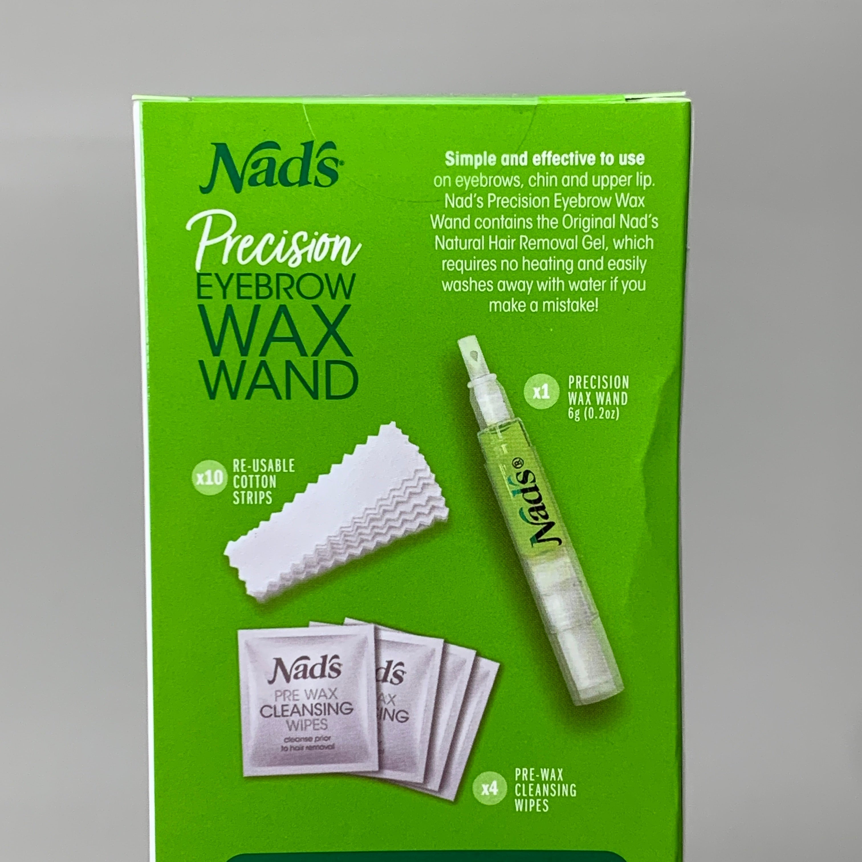 NADS Precision Eyebrow Wand Waxing Kit Soothing Honey 0.2oz 0677EN06