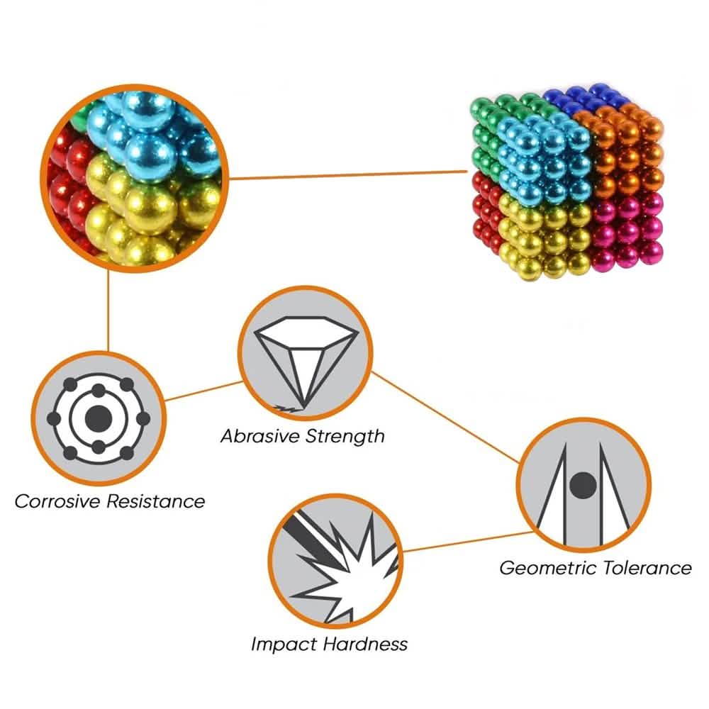 216-Piece: Colorful Magnetic Balls