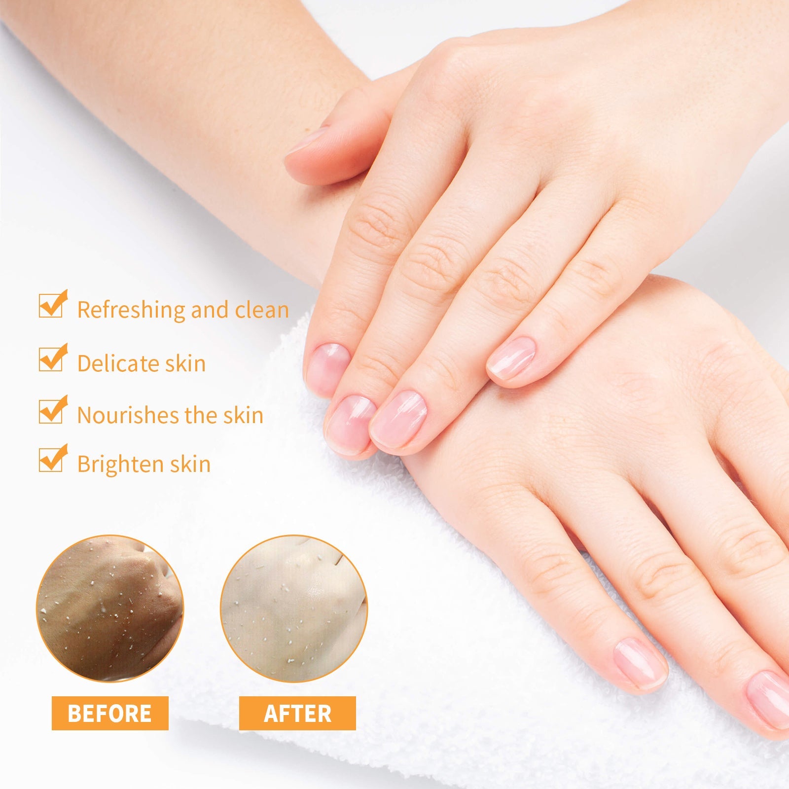 Papaya Exfoliating Gel, Moisturizing Skin With Gentle Cleansing Keratin Brightening Gel