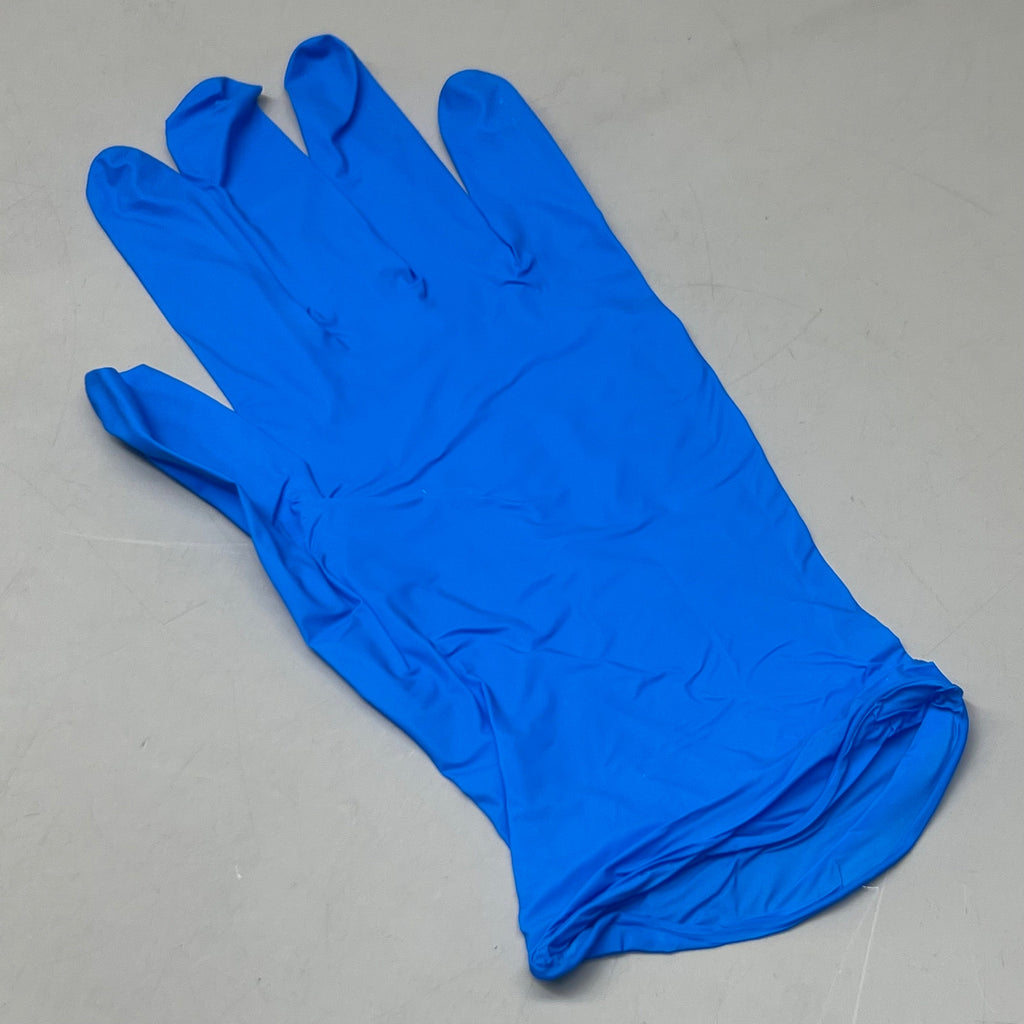 AMBITEX (100 Gloves) Nitrile Exam Gloves, Powder Free Size S N400 Series Blue