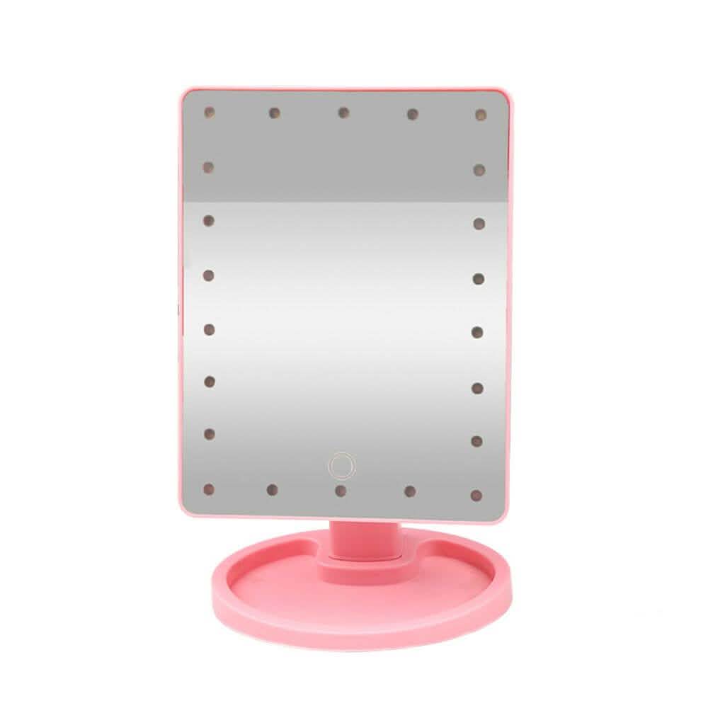22 LED Touch Screen Desktop Stand Mirror