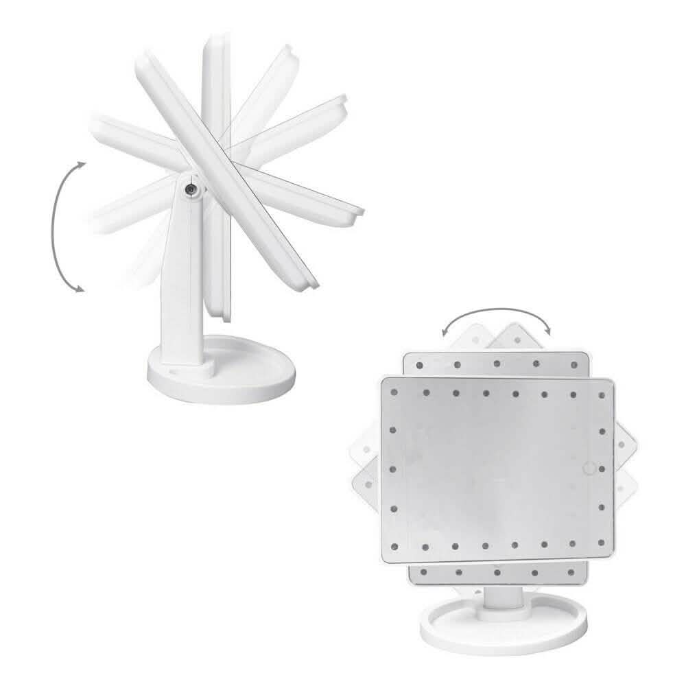 22 LED Touch Screen Desktop Stand Mirror