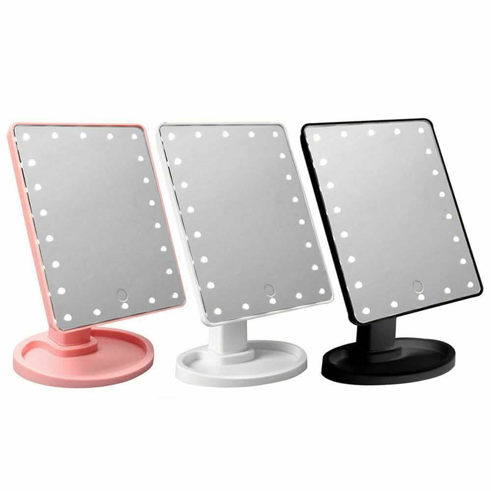 22 LED Touch Screen Desktop Stand Mirror