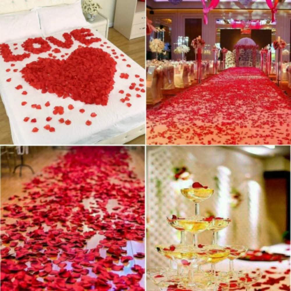 2200-Piece: Silk Rose Petals Wedding Flower Decoration