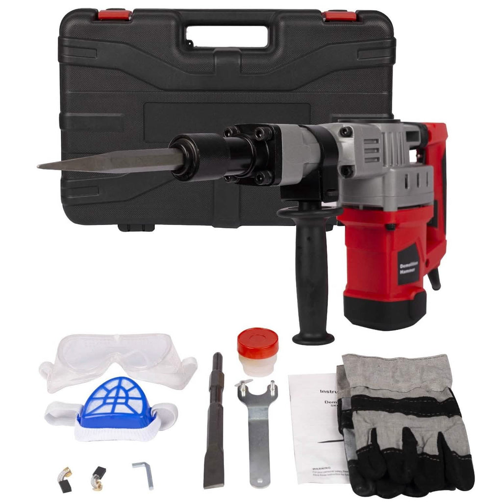 2200W Electric Demolition Jack Hammer Concrete Breaker Power Tool